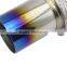 Polished Chrome N1 Style JDM Muffler Exhaust with Straight Titanium Exhaust Muffler