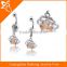 Fashion design stainless steel belly ring high quality body jewelry crystal