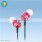 2016 Great sound quality funny in ear stereo mp3 earphones for smartphone