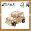 OEM eco-friendly assembled educational small wooden car toys for kids