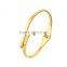 316l stainless steel jewelry 18k gold cuff bangle