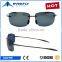 2016 New custom italy design fashion brand TR90 rimless sunglasses