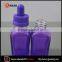 30ml glass bottles square ejuice bottle child proof dripper cap bottle