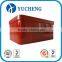 custom red printed rectangle metal food packaging tin box