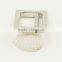 metal zinc alloy ring buckle with removed nail for handbag