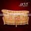 Wooden spa bath massage function soaking tub