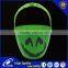 High Quality Halloween Plastic Lighted Pumpkin Bucket