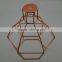 Vintage style industrial lamp guard cage ,Edison bulb suspended pendant light