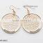 2015 New Design Colored Hoop Round Shaped Earrings In Stock
