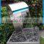 garden ornaments stainless steel waterfall fountain