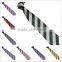 Colorful 100% Polyester Stripes Fashion Skinny Uniform Ties