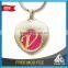 Souvenir shiny effect particular shape euro coin keychain