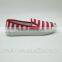 2015 New Striped Slip On Casual Canvas Shoes for Women