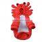 Halloween Cosplay Red Crab Coat With Hat Pet Wear Pet Apparel