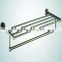 Fashionable Stainless Steel Wall Hanging Double Glass Shelves