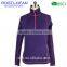 Women Running Outerwear Micro Polar Soft Shell Fleece Shirt Pullover with Half Zip