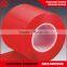 Free sample 28 micron Red Transprent Pet Coated Film Roll