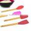Kitchen Utensil Set,Silicone Kitchen Tools With Bamboo Handle