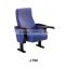 Theater auditorium furniture Folding chair Conference room chairs with writing pad on sale LT90