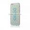 Free sample weave pattern finish slim transparent TPU cell phone case cover for Apple iphone 6 with stand function