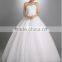 Custom unique fashion hot selling service for lace appliqued wedding/ bride dress