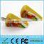Large quantity factory pizza shaped usb flash drive