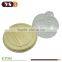 cake glass bell with wood tray customized glass bell with handle for kitchen
