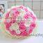 Handmade Lovely Pink White Rose Bride Bouquet