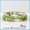 High Transparent Beautiful Pressed Dried Real Flower Clear Resin Bracelets Bangle