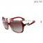 High quality women fashionable sunglasses polarized lens sunglass manufacturer with 3 crystal