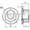 M8 Conical Kep Nut / Flange Lock Nut / Disc Nut / Sealing Nut