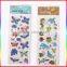 butterfly and fish colourful glitter powder stickers