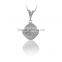 14K Solid Gold Mary Christian Charm Necklace