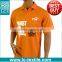 no minimum custom design orange color dri fit polo shirt