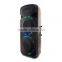Dual 15 inch speakers bluetooth wireless remote active portable with light