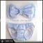 Wholesale Seersucker Bow Bandeau And Bikini