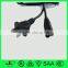 2 Pin UL Approved Polarized Plug American Power Plug UL Lamp Cord