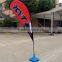 flexible advertising beach flag pole with custom printing