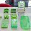 Food Container, Safety Food Holder, Bonus Peeler - All-in-One Vegetable Cutter, Slicer, Grater & Julienne Slicer