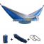 2016 High quality lightweight double nylon hammock with tree straps