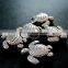 16x18mm vintage antiqued silver sea turtle engraved flat alloy beads DIY beading supplies 3993018