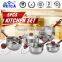 High-grade 5 Peices Cookware Set Cooking Pots With Frying Pan Stainless Pot And Pans kitchen Set