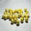 solid yellow colour milky glass marbles