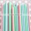 Disposable Eco-Friendly party custom printed paper drinking straws for birthday party