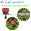 Drip irrigation system 8 small holes adjustable flow dripper