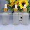 Frosted glass dropper bottle essential oil glass bottle cosmetic bottle with silver different collar