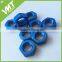 Hydraulic AN blue Aluminum Bulkhead Nuts