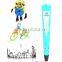 New 3d printer pen 3d doodle pen for abs pla filament printing 3D Creative Pen Printing