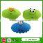 Food Grade Silicone Rubber Coffee Cup Lid, Custom Cartoon Silicone Cup Cover