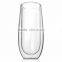 12 Ounces Stemless Wine Glasses Insulated Double Wall Wine Glass Tumblers for Red or White Wine